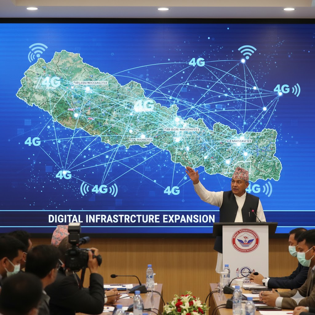 ७४९ स्थानीय तहमा फोरजी सेवा पुगेको दाबी, डिजिटल पूर्वाधार विस्तारमा जोड